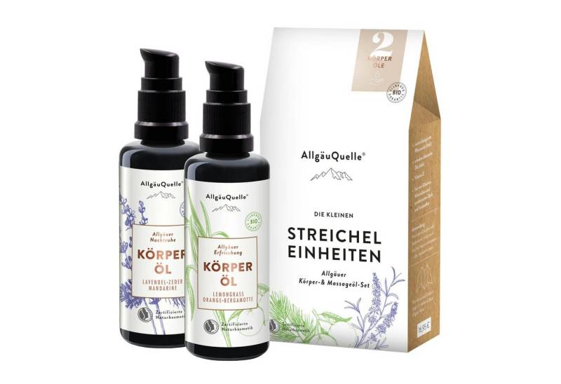 Allgäuquelle Körperbalsam, 2x 50ml mit Lemongrass, Orange, Bergamotte, Lavendel, Zeder, Mandarine von Allgäuquelle