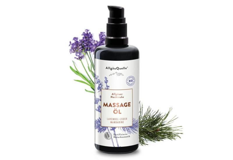 Allgäuquelle Massageöl, mit Lavendel, Zeder und Mandarine Allgäuquelle Massageöl, mit Lavendel, Zeder und Mandarine von Allgäuquelle