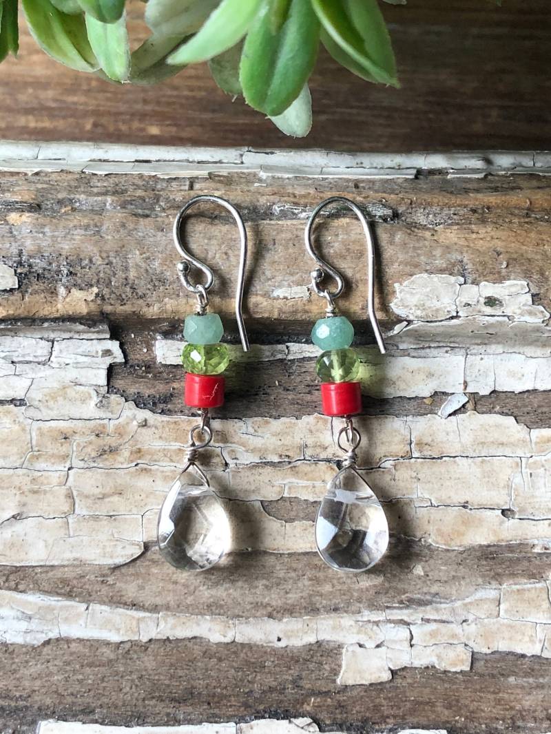 Silpada Schmuck - Rar ~ Facettierte Kristall Teardrop Baumeln Ohrringe von AllieMacSilverCo