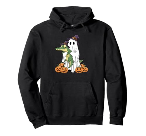 Lustiger Geist Alligator Kürbis Halloween Kinder Herren Damen Pullover Hoodie von Alligator Lovers Cute Halloween Outfits Boy Girl