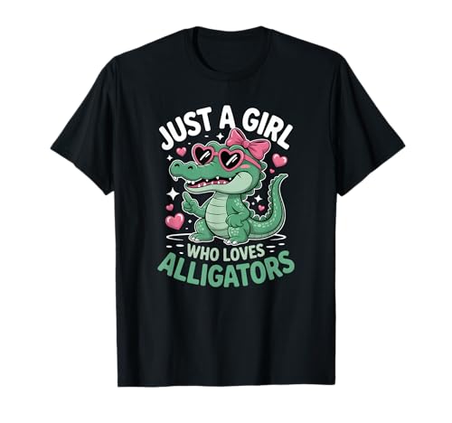 Mädchen Alligator T-Shirt von Alligator Shirts & Gifts for Girls