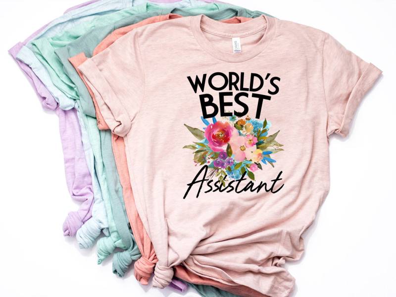 Assistant, Assistant Shirt, Geschenk, T National Es Day, World Best - Item 7056 von AllinThePrint