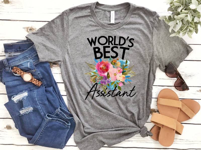 Assistent Geschenk, T Shirt, Assistent, Hemd, National Administration Assistant Es Day, World Best - Item 7056 von AllinThePrint