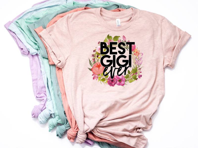 Best Gigi Ever, Shirt, T Geschenk, Tshirt, New Gigi, To Be, Schwangerschaft Reveal, Pastel Bella Canvas - Artikel 6065 Best Gigi Ever, Shirt, T Geschenk, Tshirt, New Gigi, To Be, Schwangerschaft Reveal, Pastel Bella Canvas - Artikel 6065 von AllinThePrint