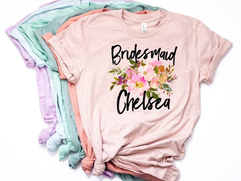 Brautjungfern Shirt, Geschenk, Brautparty Shirts, Custom Bridesmaid Shirt - Artikel 6116 Brautjungfern Shirt, Geschenk, Brautparty Shirts, Custom Bridesmaid Shirt - Artikel 6116 von AllinThePrint