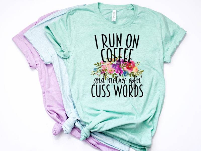 Coffee & Cuss Words, Cussing Mom, Mom Funny Shirt, Entrepreneur, T Bella Canvas - Artikel 6015 Coffee & Cuss Words, Cussing Mom, Mom Funny Shirt, Entrepreneur, T Bella Canvas - Artikel 6015 von AllinThePrint
