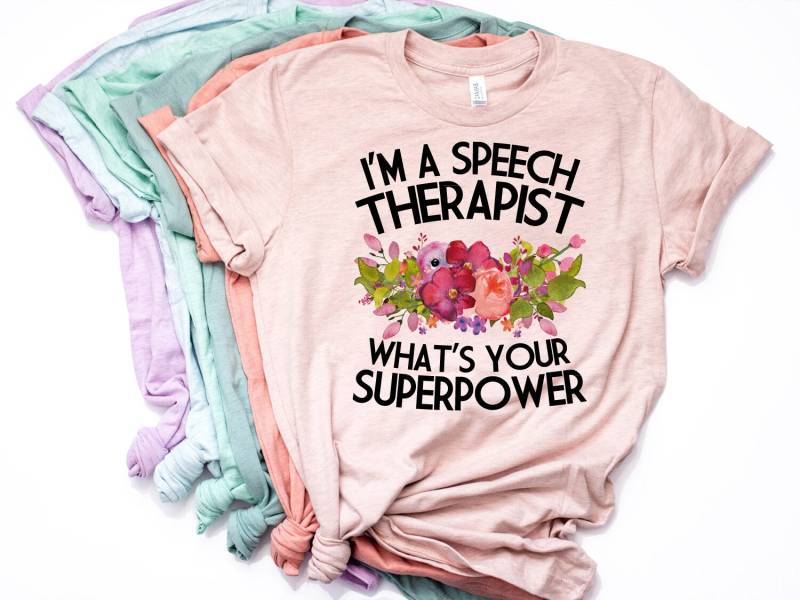 Logopäde, Logotherapeut Shirt, Geschenk, Sprachpathologie, Sprachtherapie, Whats Your Superpower - Artikel 7096 von AllinThePrint