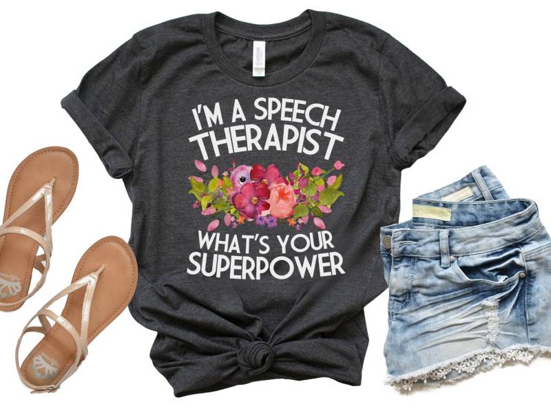 Logotherapeut, Logopäde, Logotherapeut Shirt, Geschenk, Whats Your Superpower - Artikel 7096 von AllinThePrint