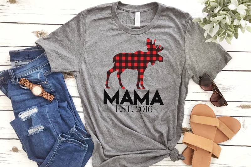 Mama Shirt, T Custom Neue Mama, Neues Werdendes Baby Reveal Schwangerschaft - Artikel 6144 von AllinThePrint