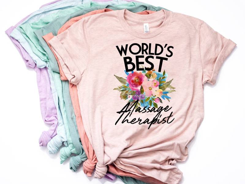 Massagetherapeut T Shirt, Geschenk, Masseuse Weltbester -Item 7060 von AllinThePrint