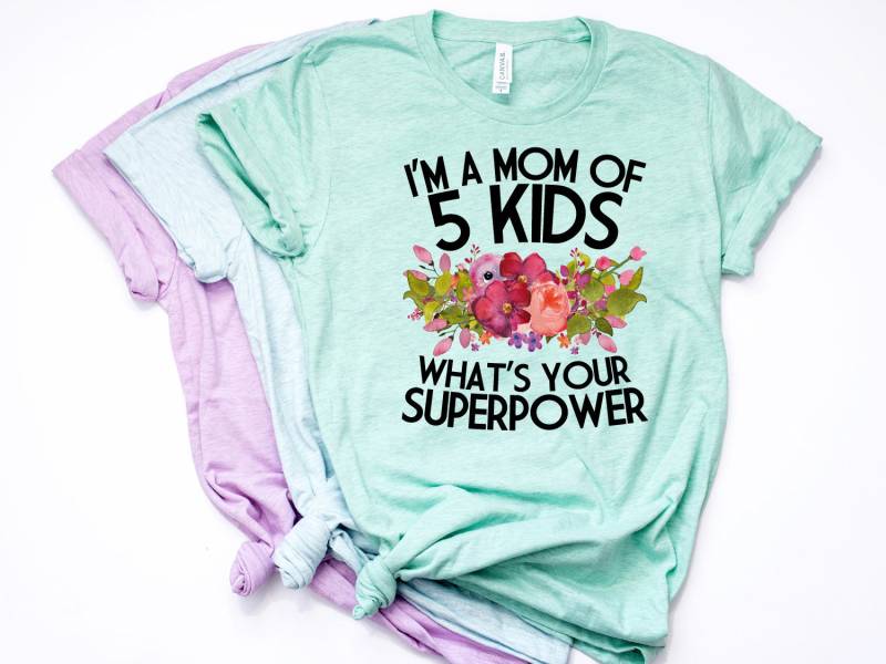 Müdes Mama Shirt, T 99 Prozent Müde, Von 5 Kindern, Müde Mama, Immer Müde Momma, Whats Your Superpower - Artikel 7099 Müdes Mama Shirt, T 99 Prozent Müde, Von 5 Kindern, Müde Mama, Immer Müde Momma, Whats Your Superpower - Artikel 7099 von AllinThePrint