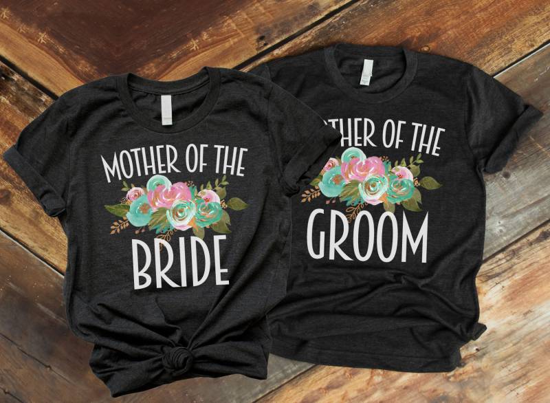 Mutter Der Braut, Des Bräutigams Geschenk, Bräutigams, Shirt, Braut Shirt - Artikel 6127 &6130 von AllinThePrint