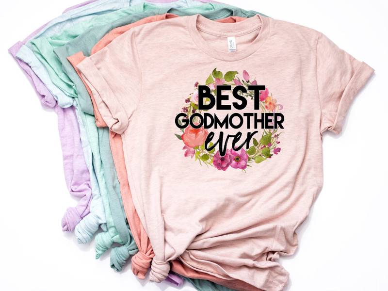 Patenshirt, Beste Patin Aller Zeiten, Fee T-Shirt, Neue Geschenk, Paten T Shirt, Bella Canvas - Artikel 7041 von AllinThePrint