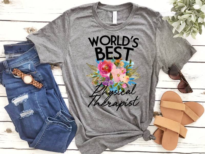 Physiotherapeut Shirt, Geschenk, Massagetherapeut, T-Shirt, Weltbester -Artikel 7064 von AllinThePrint