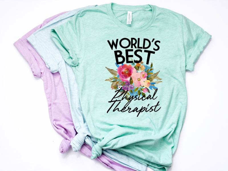 Physiotherapeut T-Shirt, Shirt, Geschenk, Massagetherapeut, Weltbester -Artikel 7064 von AllinThePrint