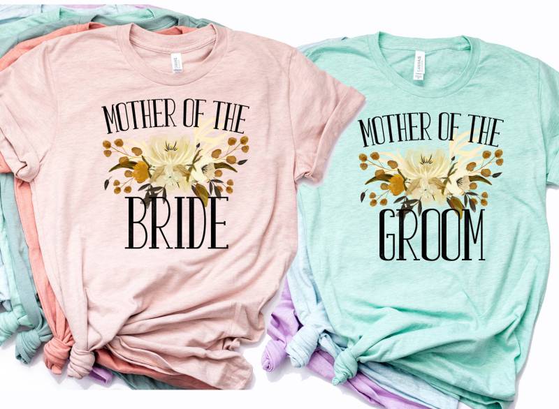 Schwiegermutter Shirt, Mutter Der Braut, Des Bräutigams, Braut Bräutigams Shirt - Artikel 6128 &6131 von AllinThePrint