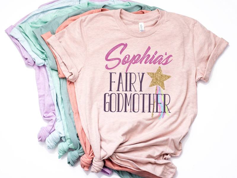 T-Shirt, Fee Neue Patin Geschenk, Paten Geschenk, T Shirt, Bella Canvas Unisex - Artikel 6189 von AllinThePrint