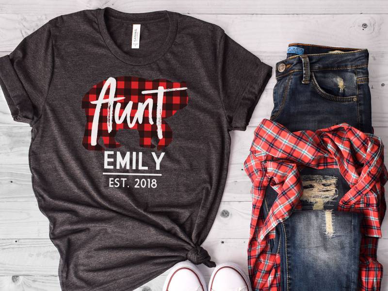 Tante Shirt, Neue Geschenk, Neue T-Shirt, Custom Bella Canvas - Artikel 6181 von AllinThePrint