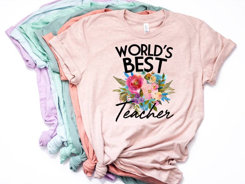 Weltbester Lehrer, Lehrer Shirt, Wertschätzung, T Geschenk, Tshirt - Artikel 7047 von AllinThePrint