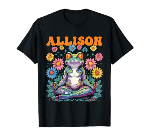 Allison Skurriles Frosch-Design für Mädchen, Name Allison T-Shirt Allison Skurriles Frosch-Design für Mädchen, Name Allison T-Shirt von Allison Designs for Girls Name Allison
