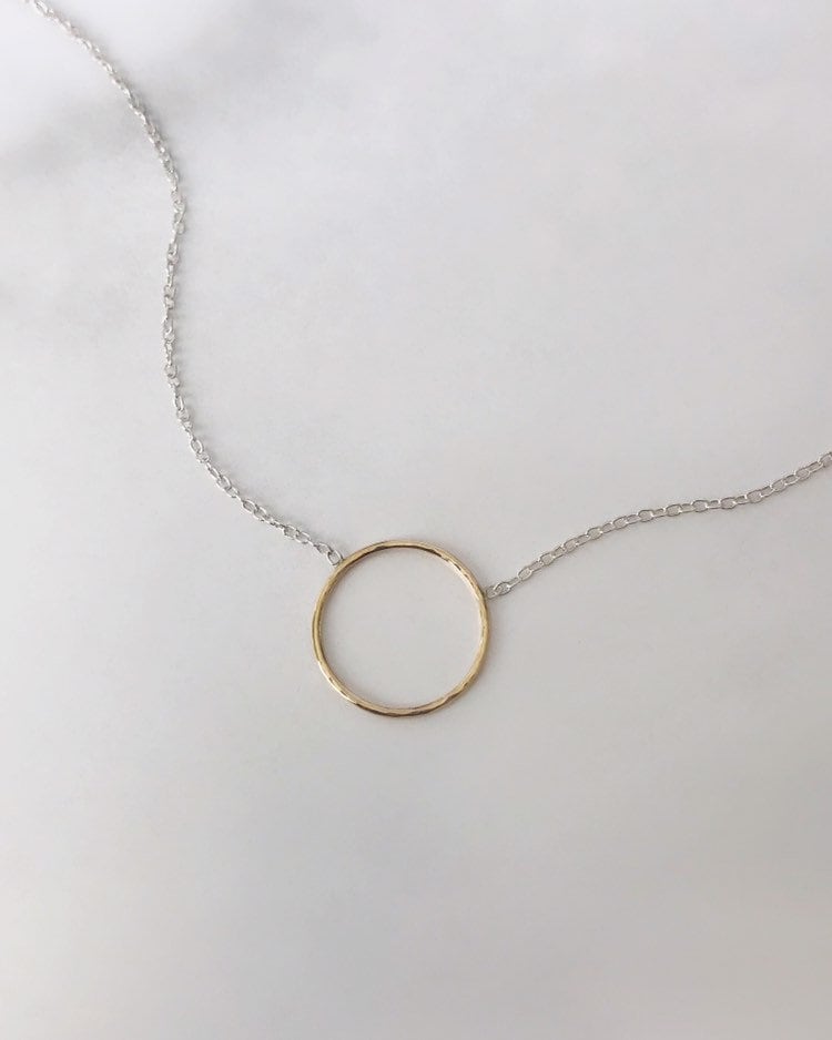 Kleine Immerwährende Halskette Aus Silber & Gold von AllisonHallJewelry