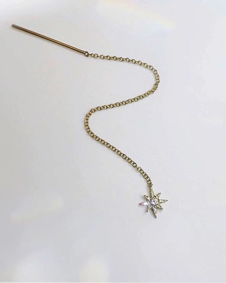 stern Einfädler Ohrringe von AllisonHallJewelry