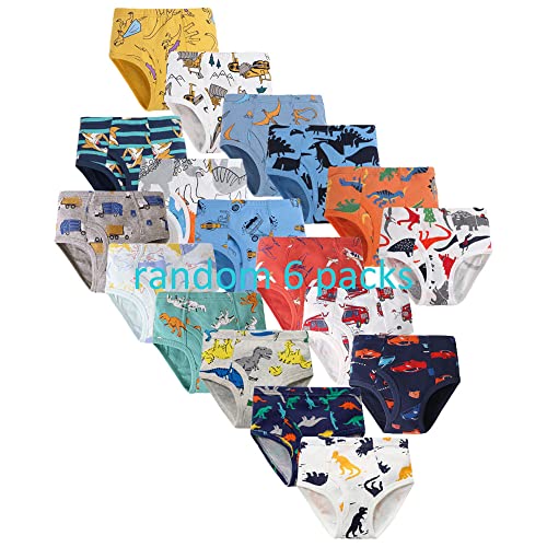 Allmeingeld Abschleppwagen Slips für Jungen 100% Baumwolle Unterwäsche 6er-Set von Allmeingeld