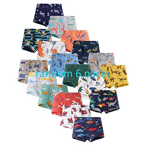 Allmeingeld Baby Jungen Auto Boxershorts Muster Shorts Dinosaurier Trunk Gelb von Allmeingeld