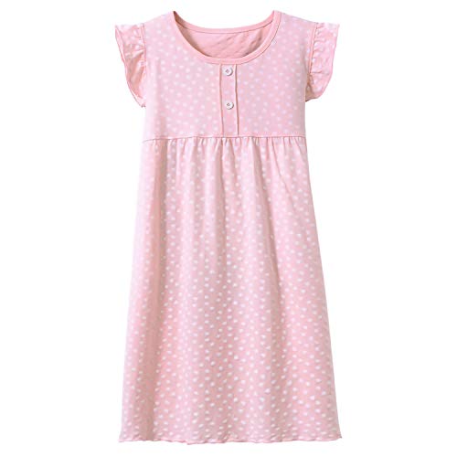 Baby Mädchen Prinzessin Nachthemden Polka Dots Schlafhemden Ausgefallene Schlafkleider Rosa 3t von Allmeingeld
