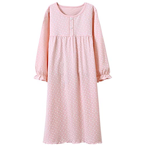 Baby Mädchen Prinzessin Nachthemden Polka Dots Schlafhemden Ausgefallene Schlafkleider Rosa 3t von Allmeingeld