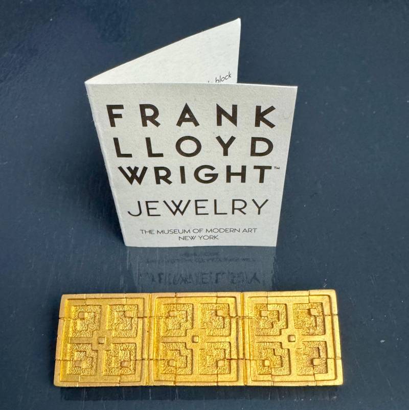 Brosche/Brooch Moma - Frank Lloyd Wright 22Kt Vergoldet Museumsshop New York von AllmodernEtsy