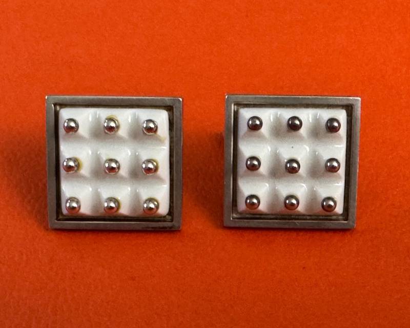 Manschettenknöpfe/Cufflinks Royal Copenhagen & Anton Michelsen Sterlingsilber, Porzellan - Rar von AllmodernEtsy