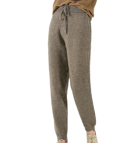 Alloaone Damen Herbst Kaschmir Mode Haremshose Gestrickte Lose Leggings Wollhose von Alloaone