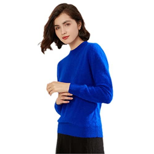 Alloaone Damen Kaschmir Pullover Warm Kleidung Mode Pullover, blau, XL von Alloaone