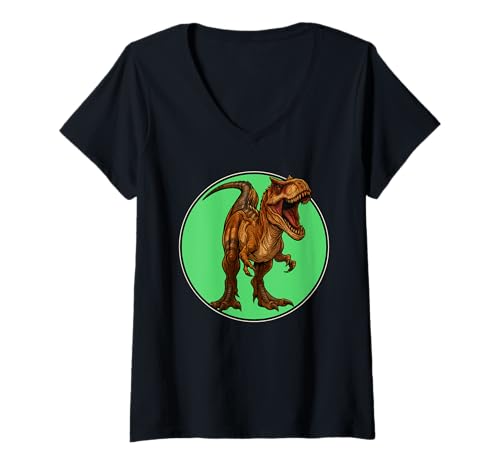 Damen Allosaurier Allosaurus T-Shirt mit V-Ausschnitt Damen Allosaurier Allosaurus T-Shirt mit V-Ausschnitt von Allosaurier Allosaurus Tier Shop