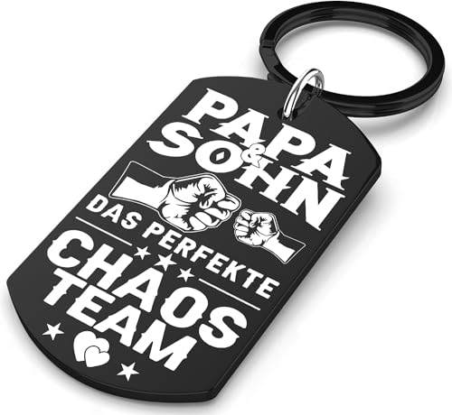 Allpeak Papa Geschenk Vatertagsgeschenk für Papa - Vatertagsgeschenk Schlüsselanhänger Papa, Sinnvolle Geburtstagsgeschenk, Geschenk Vatertag, Erster Vatertag Geschenk Baby, Vater Sohn Geschenk von Allpeak