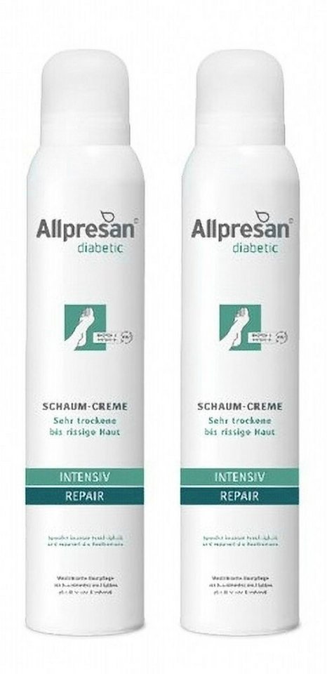 Allpresan Fußschaum Allpresan diabetic INTENSIV + REPAIR mit Urea 200 ml 2er Pack von Allpresan