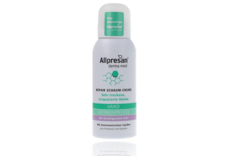 Allpresan Handmousse Allpresan derma med HAND Spezial-Pflegeserie -Produkt wählbar- Reparierende, 1-tlg., schnell einziehende, medizinische Hautpflege für trockene Hände von Allpresan