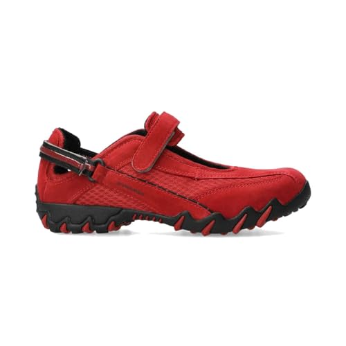 Allrounder NIRO Sneaker, Klettverschluss, Veneroso (rot), C. Suede 48 / 3D Mesh 01 Rot Gr. 38 von Allrounder by Mephisto