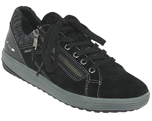 Allrounder by Mephisto Madrigal C.Suede Damen Sneaker in Schwarz, Größe 5 von Allrounder by Mephisto