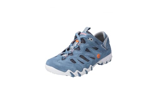 Allrounder by Mephisto Niwa - Wanderschuhe Outdoor Damen, Blau, Leder/Textil (Velour/mesh) von Mephisto