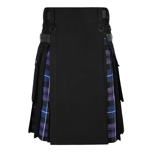 Allsafe Traders Moderner Hybrid-Kilt für Herren, Schottenkaro, Hybrid-Kilt für Herren, Cargo-Taschenkilt, Herren-Utility-Kilt, Stolz Schottland, 50 Allsafe Traders Moderner Hybrid-Kilt für Herren, Schottenkaro, Hybrid-Kilt für Herren, Cargo-Taschenkilt, Herren-Utility-Kilt, Stolz Schottland, 50 von Allsafe Traders