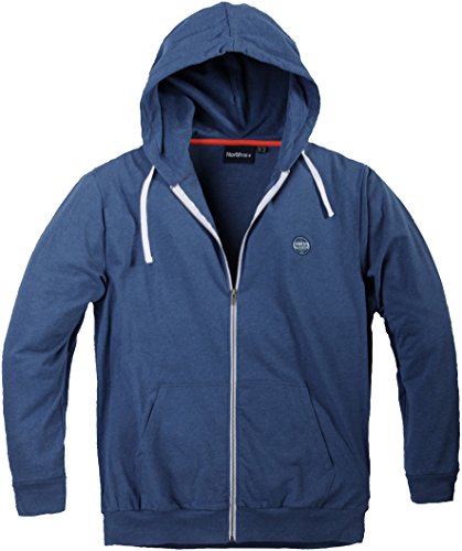 Allsize Kapuzen- Sweatjacke großen Größen, blau, Größe:8XL von Allsize