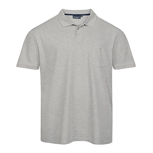 Allsize North 56°4 Poloshirt grau Melange Übergröße, Größe:6XL von Allsize