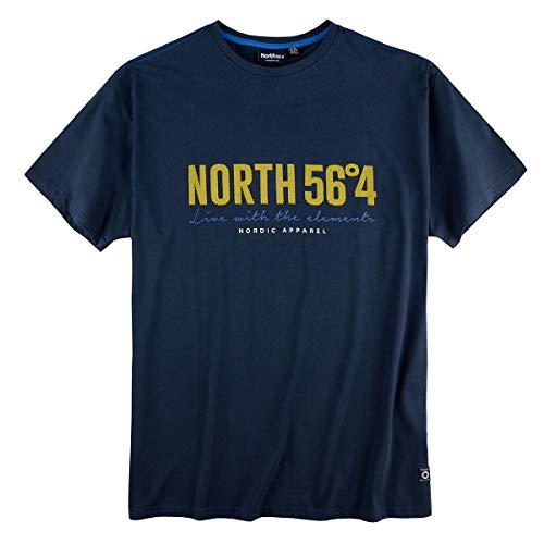 Allsize North 56°4 by T-Shirt Logoprint Navy XXL, Größe:5XL von Allsize