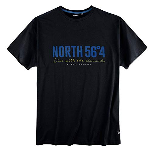 Allsize North 56°4 by T-Shirt Logoprint schwarz XXL, Größe:7XL von Allsize