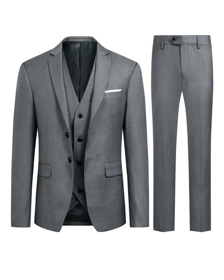 Allthemen Anzug Slim Fit Businessanzug mit 2 Knöpfe von Allthemen