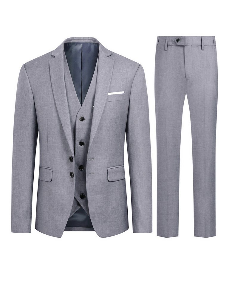 Allthemen Anzug Slim Fit Businessanzug mit 2 Knöpfe von Allthemen