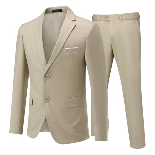 Allthemen Anzug Herren Anzug 2 Teilig Slim Fit Herrenanzug Hochzeit Anzüge Herren Modern Sakko für Business Beige L Allthemen Anzug Herren Anzug 2 Teilig Slim Fit Herrenanzug Hochzeit Anzüge Herren Modern Sakko für Business Beige L von Allthemen