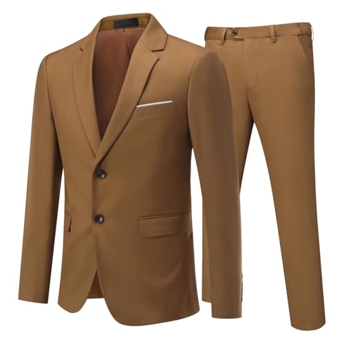 Allthemen Anzug Herren Anzug 2 Teilig Slim Fit Herrenanzug Hochzeit Anzüge Herren Modern Sakko für Business Kaffee 3XL Allthemen Anzug Herren Anzug 2 Teilig Slim Fit Herrenanzug Hochzeit Anzüge Herren Modern Sakko für Business Kaffee 3XL von Allthemen